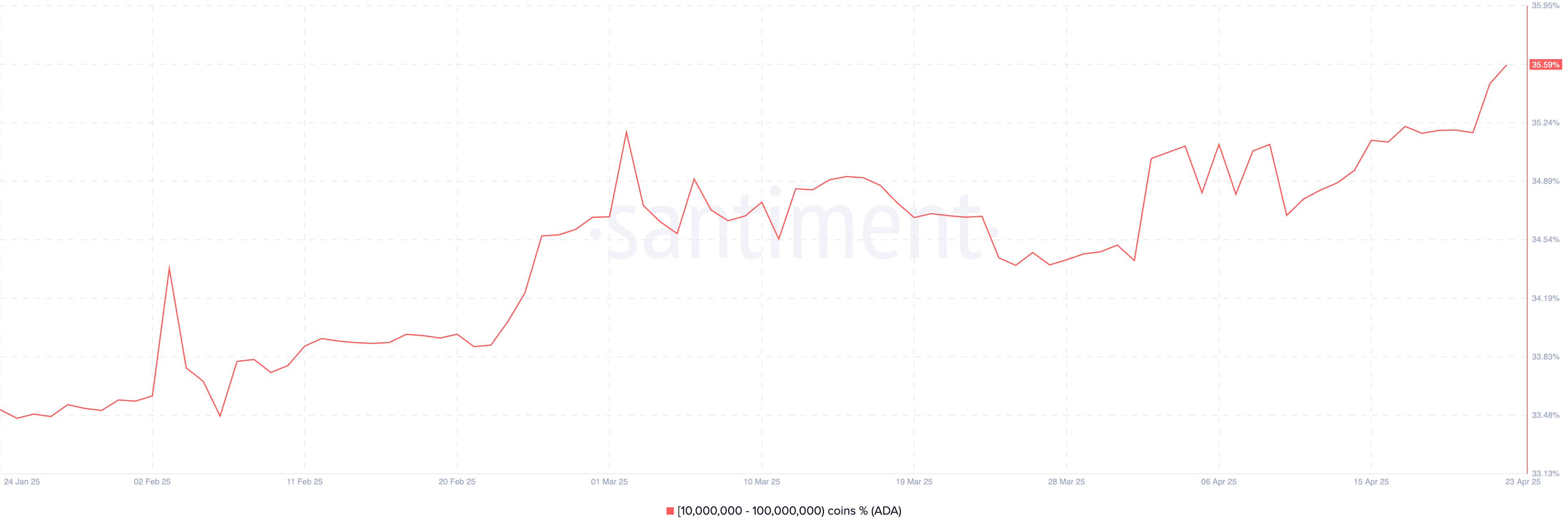 Cardano whales are buying