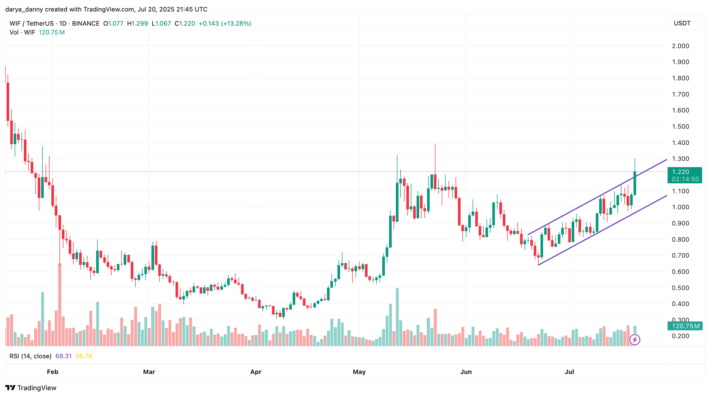 Dpgwifhat price jumps 30% after WIFStrategy buys 500,000 tokens - 1
