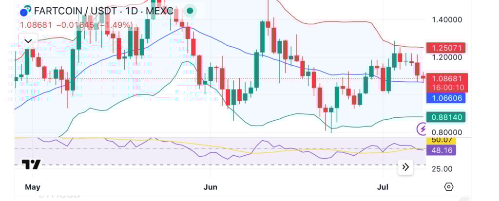 Memecoin watch: Fartcoin faces 8% pullback, Floki holds gains, SHIB lags in momentum - 1
