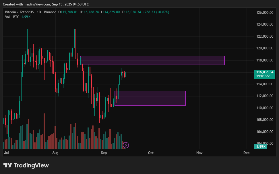Bitcoin price prediction: BTC faces $115K resistance amid institutional and whale activity - 2